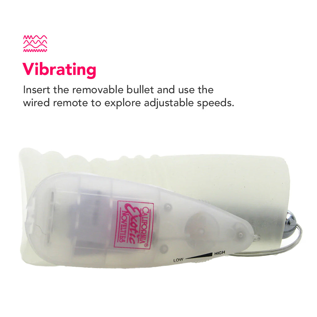 Vibrating Glow Super Head Honcho in White Male Masturbators > Pocket Strokers - Tophatter Daily Deals