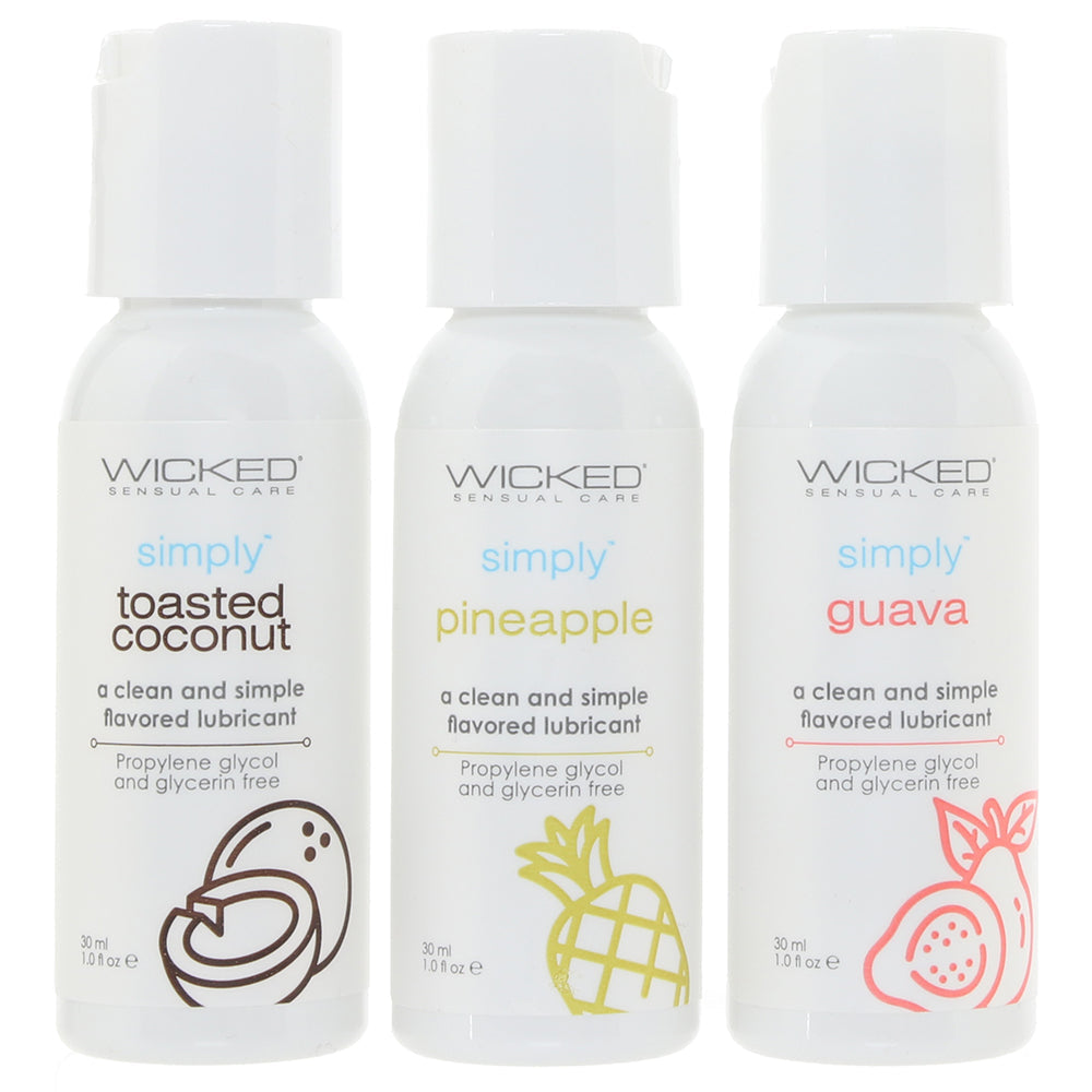 Simply Tropical Trio Flavoured Lube Set Lubes and Lotions > Flavored Sex Lubes - Tophatter Daily Deals