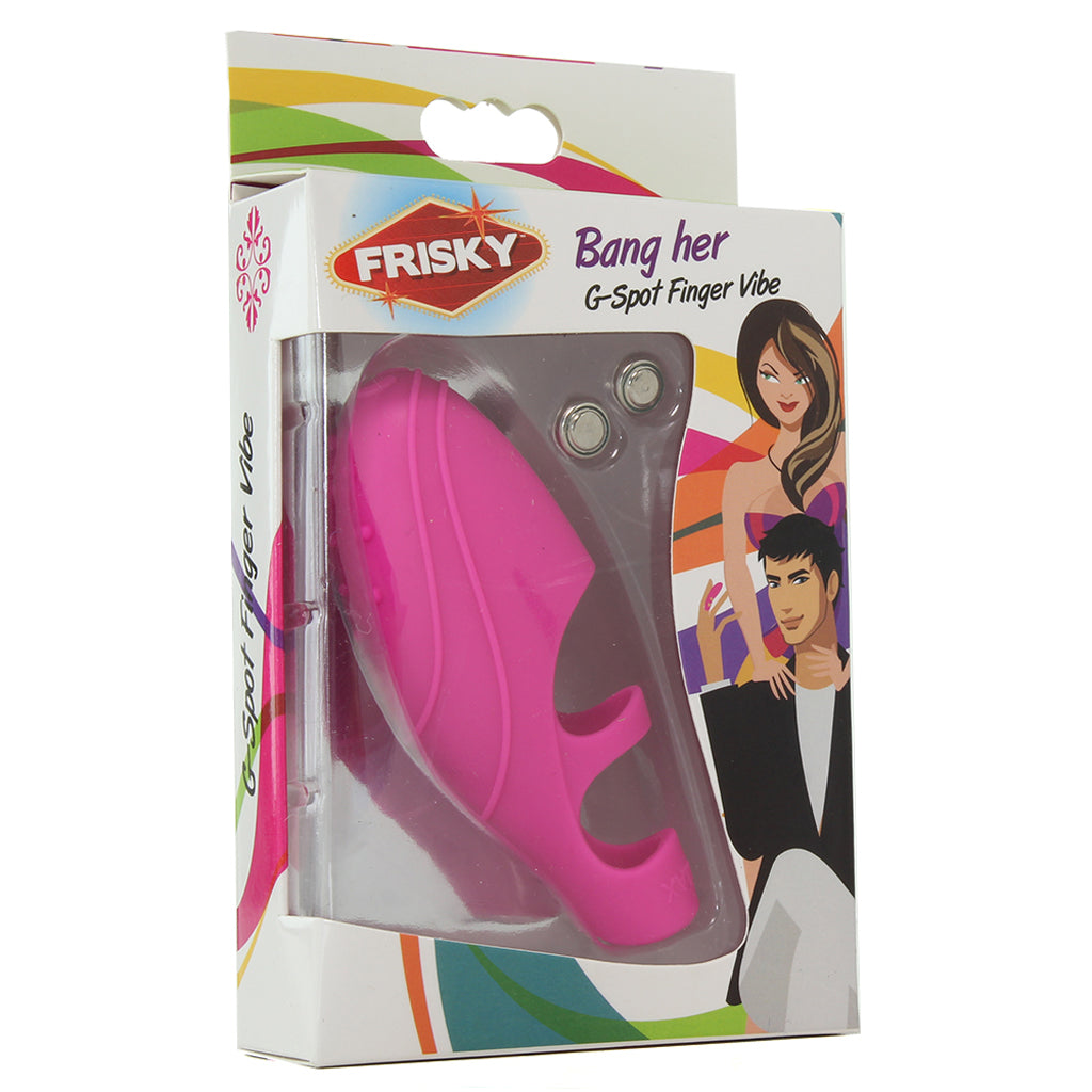 Bang Her G-Spot Finger Vibe in Pink - Tophatter's Adult Products Vibrators > Finger Vibrators - Tophatter Daily Deals
