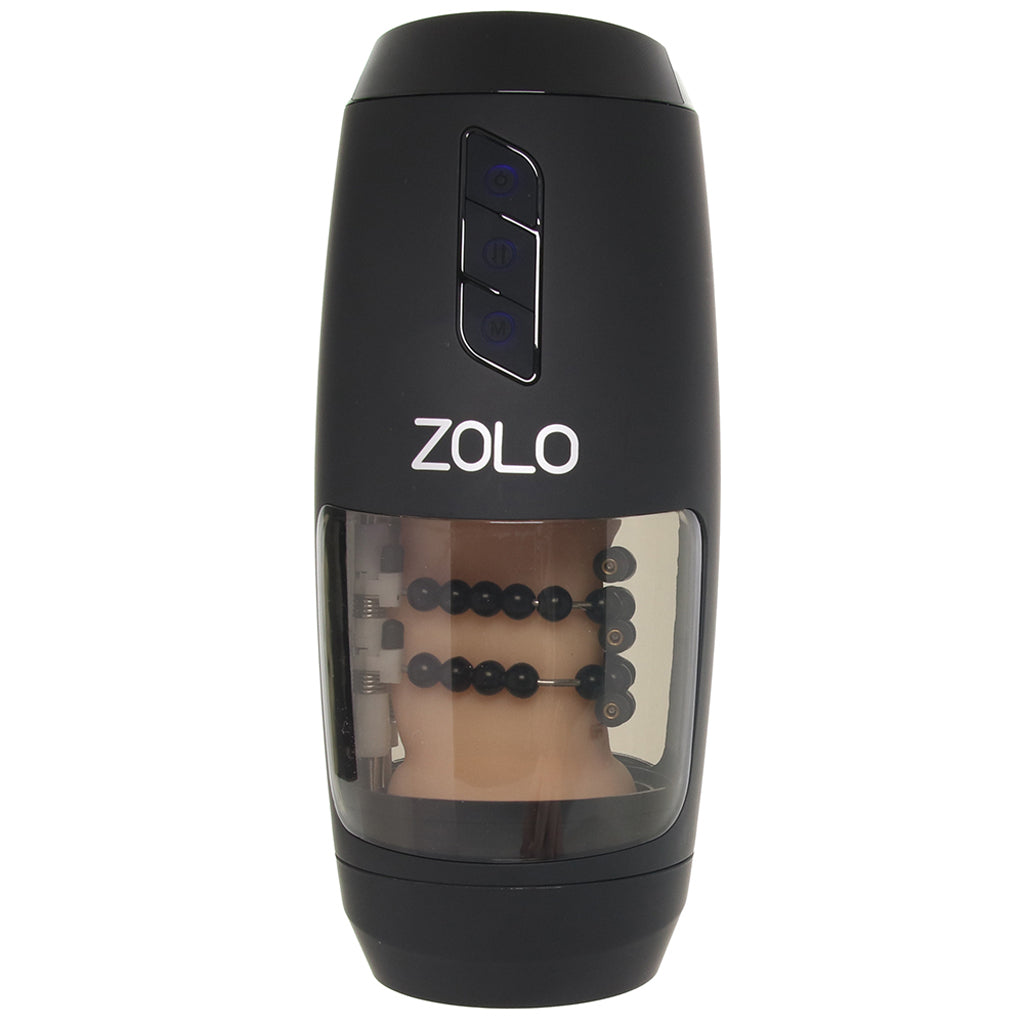 Zolo Upstroke Thrusting Beaded Auto Stroker - Tophatter's Adult Sex Toys Online Male Masturbators > Auto Strokers - Tophatter Daily Deals