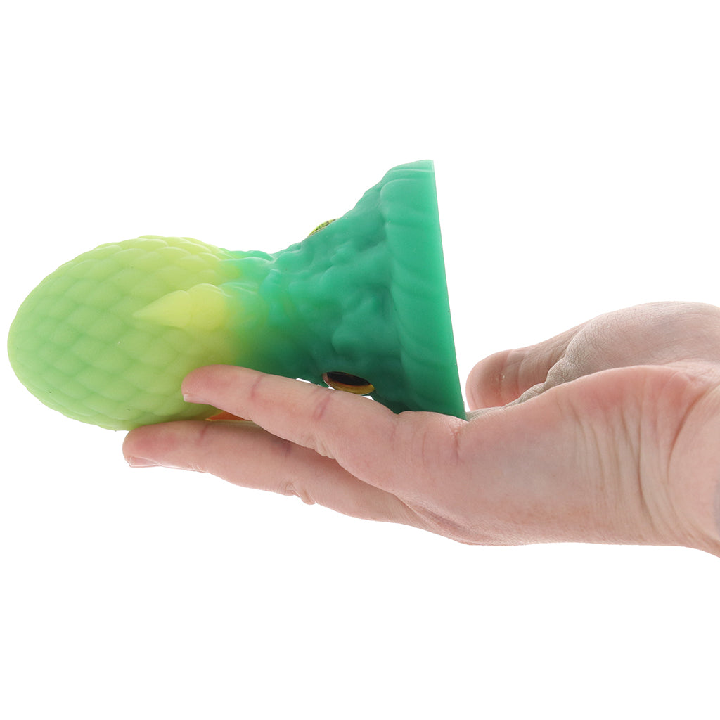 Creature Cocks Eye of the Dragon Silicone Plug in Green - Tophatter's Adult Sex Toys Online Anal Sex Toys > Butt Plugs - Tophatter Daily Deals