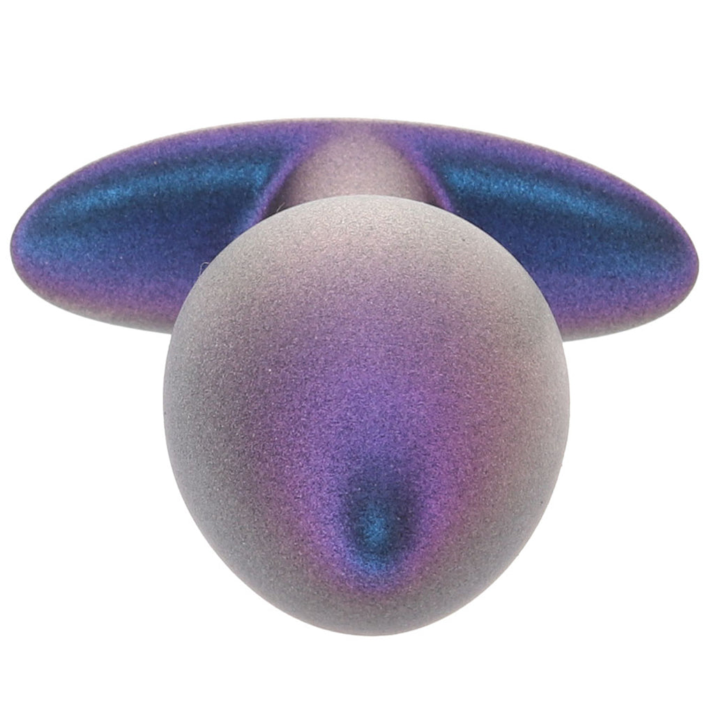 Ouch! Smooth Silicone 3.1 Inch Butt Plug in Metallic Blue Anal Sex Toys > Butt Plugs - Tophatter Daily Deals