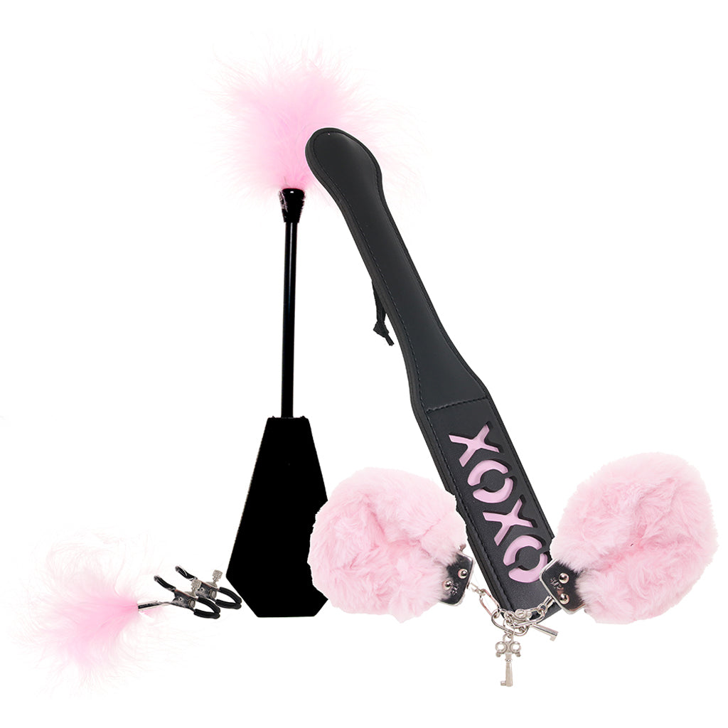 Bondage Naughty in Pink Kit - Tophatter's Adult Sex Toys Online Bondage and Fetish > Starter BDSM Kits - Tophatter Daily Deals