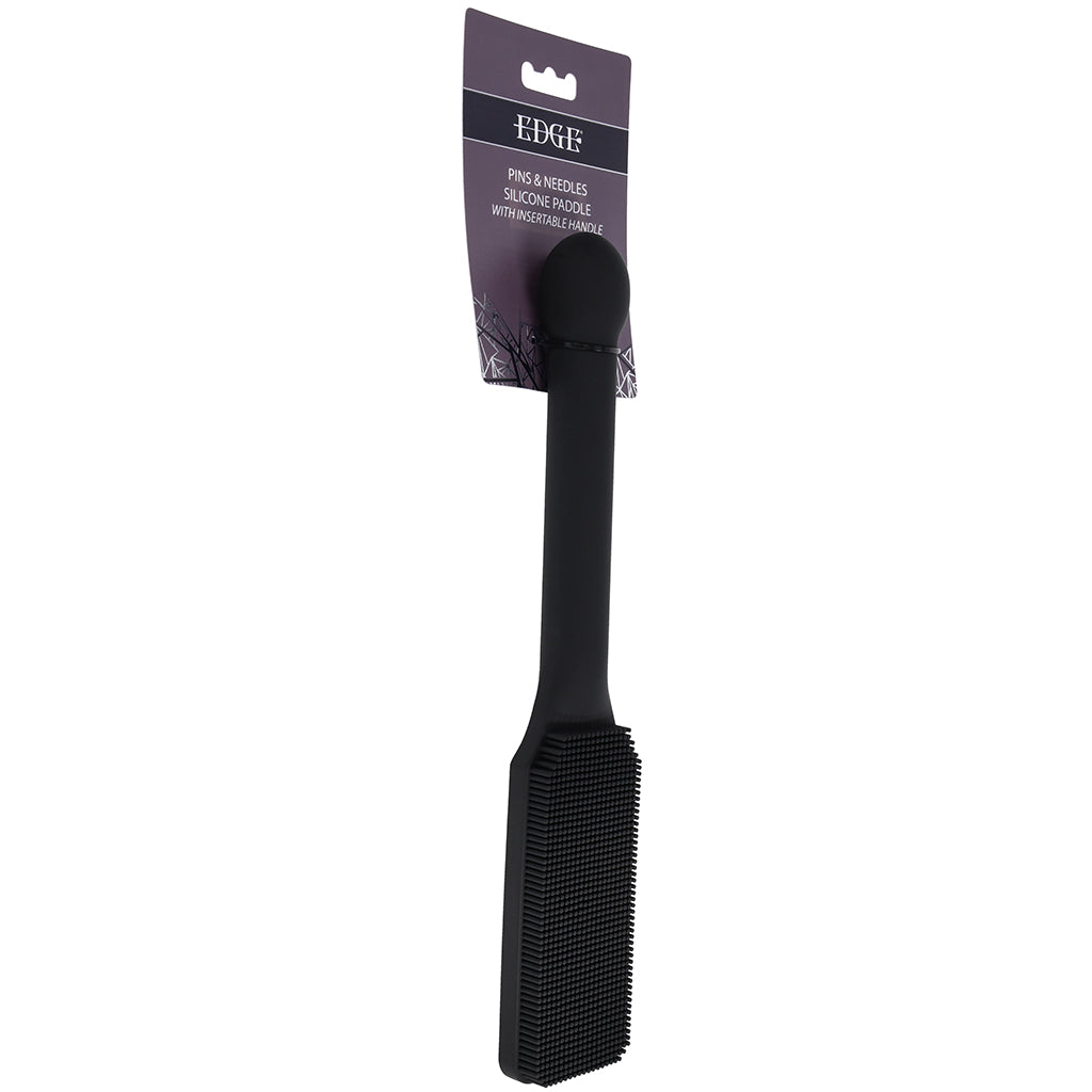 Edge Pins & Needles Silicone Paddle with Insertable Handle Bondage and Fetish > Whips and Crops - Tophatter Daily Deals