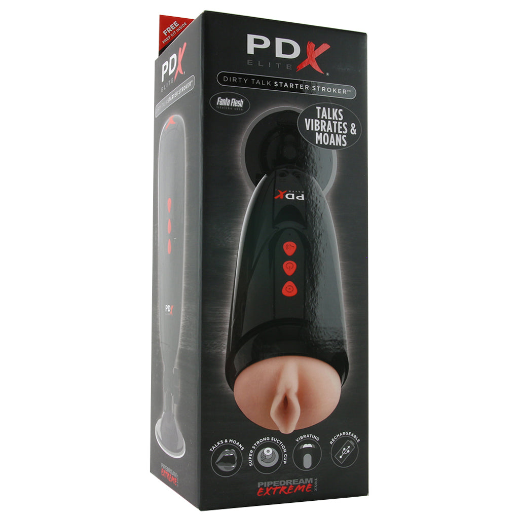 Dirty Talk Interactive Starter Stroker Male Masturbators > Self-Contained Strokers - Tophatter Daily Deals