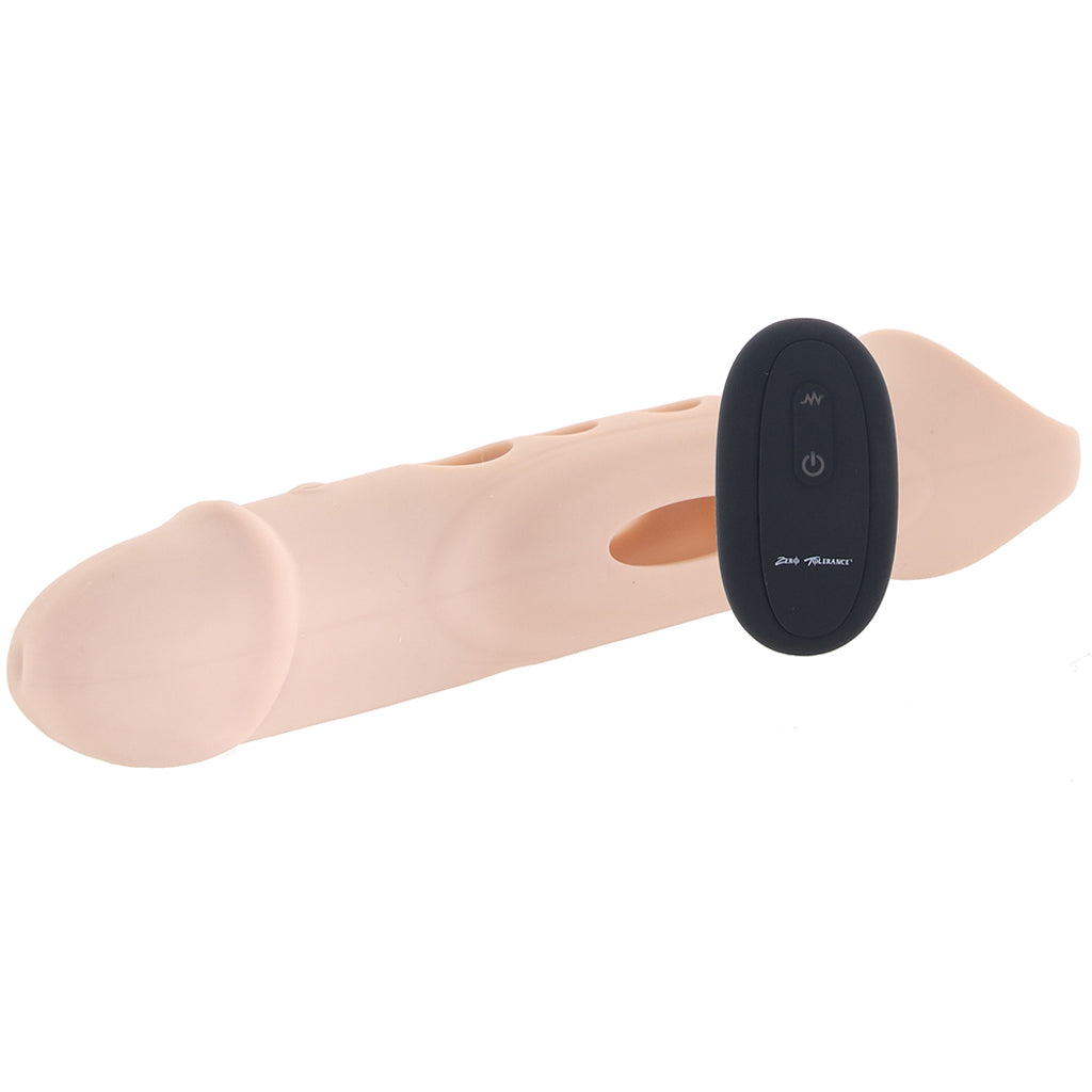 Zero Tolerance Big Boy Vibrating Extender in Light - Tophatter's Vibrator Deals Online Male Enhancement > Extenders and Sleeves - Tophatter Daily Deals
