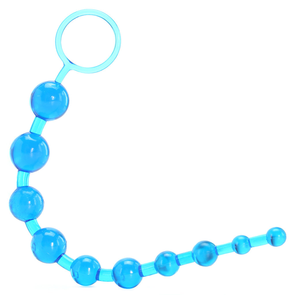 X-10 Anal Beads in Blue - Tophatter's Adult Products Anal Sex Toys > Anal Beads - Tophatter Daily Deals