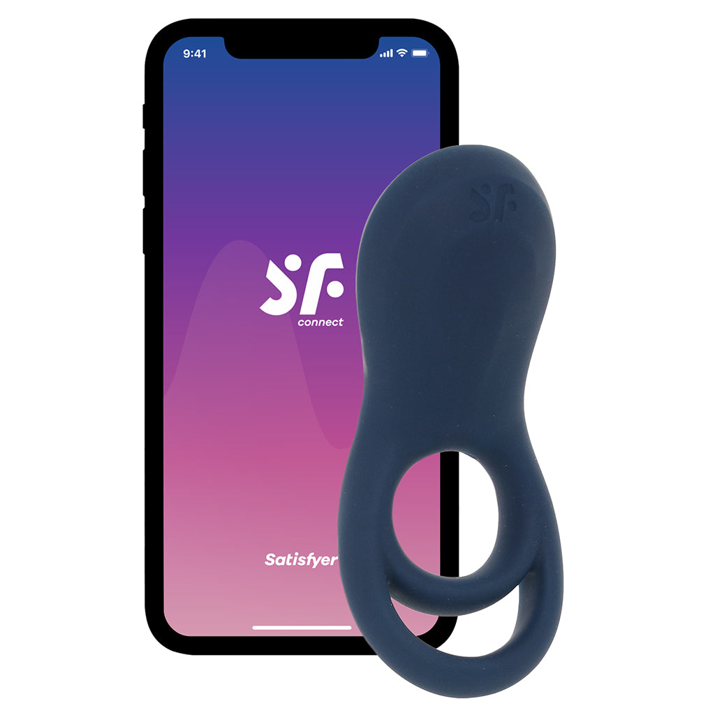 Satisfyer Epic Duo Vibrating Cock Ring Cock Rings - Tophatter Daily Deals