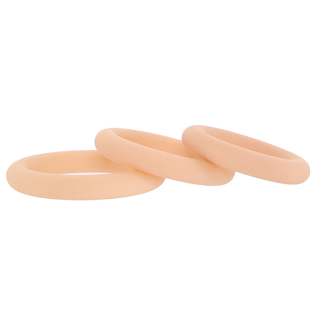 Jock Discreet Silicone Cock Ring Set in Light - Tophatter's Adult Sex Toys Online Cock Rings - Tophatter Daily Deals
