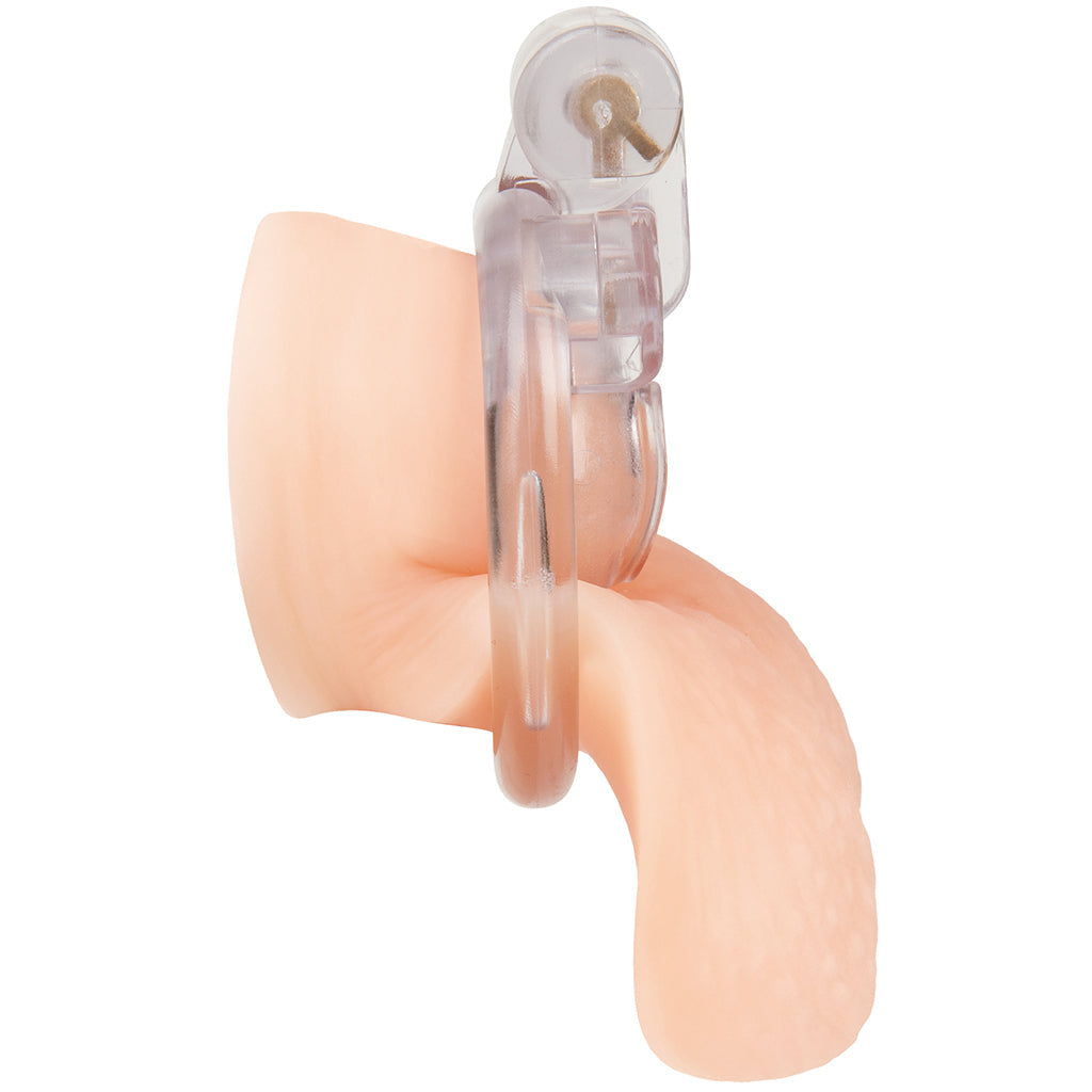 Blueline Acrylic See Thru Mini Cock Micro Chastity Cage Bondage and Fetish > Cock and Ball Devices - Tophatter Daily Deals