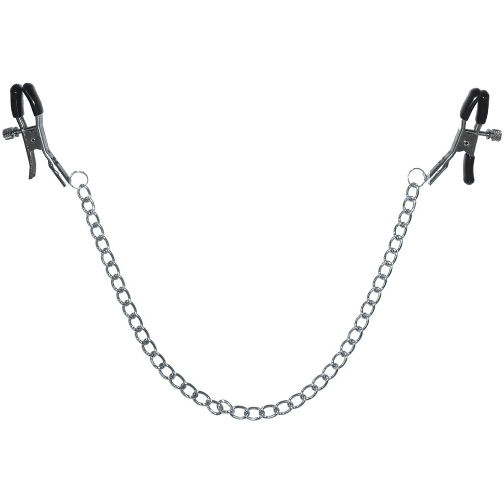 Sex & Mischief Chained Nipple Clamps - Tophatter's Adult Sex Toys Online Bondage and Fetish > Nipple Stimulators & Clamps - Tophatter Daily Deals
