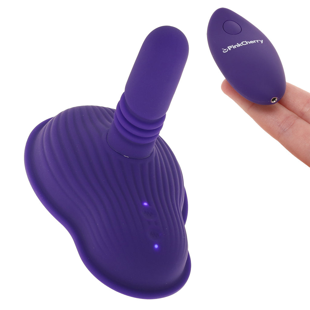 PinkCherry Thrust & Grind Hands-Free Vibe Thrusting Dildos & Vibrators - Tophatter Daily Deals