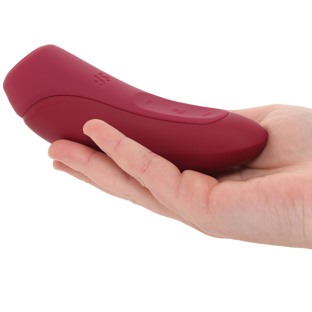 Satisfyer Curvy 1+ Air Pulse Stimulator in Rose Red Vibrators > Clitoral Stimulators - Tophatter Daily Deals