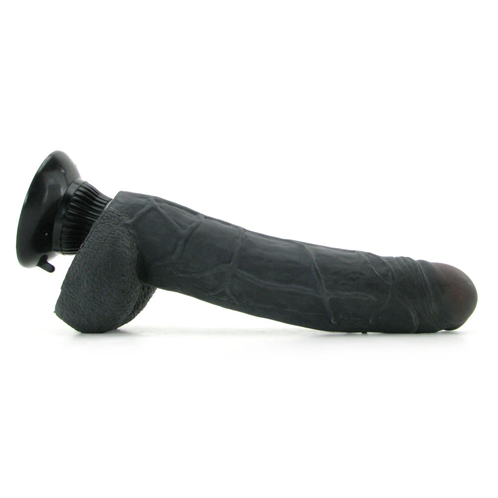 Real Feel Deluxe 9 Inch Vibrating Wall Banger Dildo in Blac - Tophatter's Vibrator Deals Online Vibrators > Realistic Vibrator Dildos - Tophatter Daily Deals