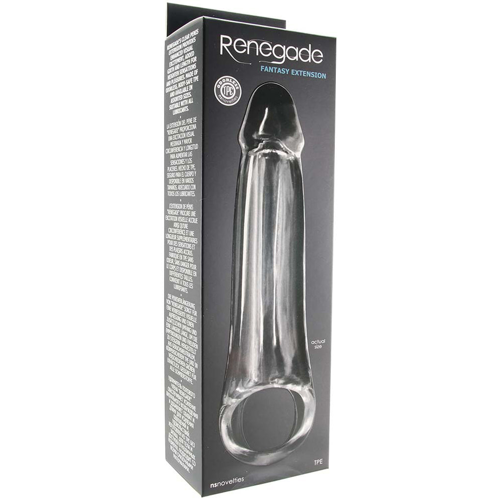Renegade Large Fantasy Extension in Clear Male Enhancement > Extenders and Sleeves - Tophatter Daily Deals