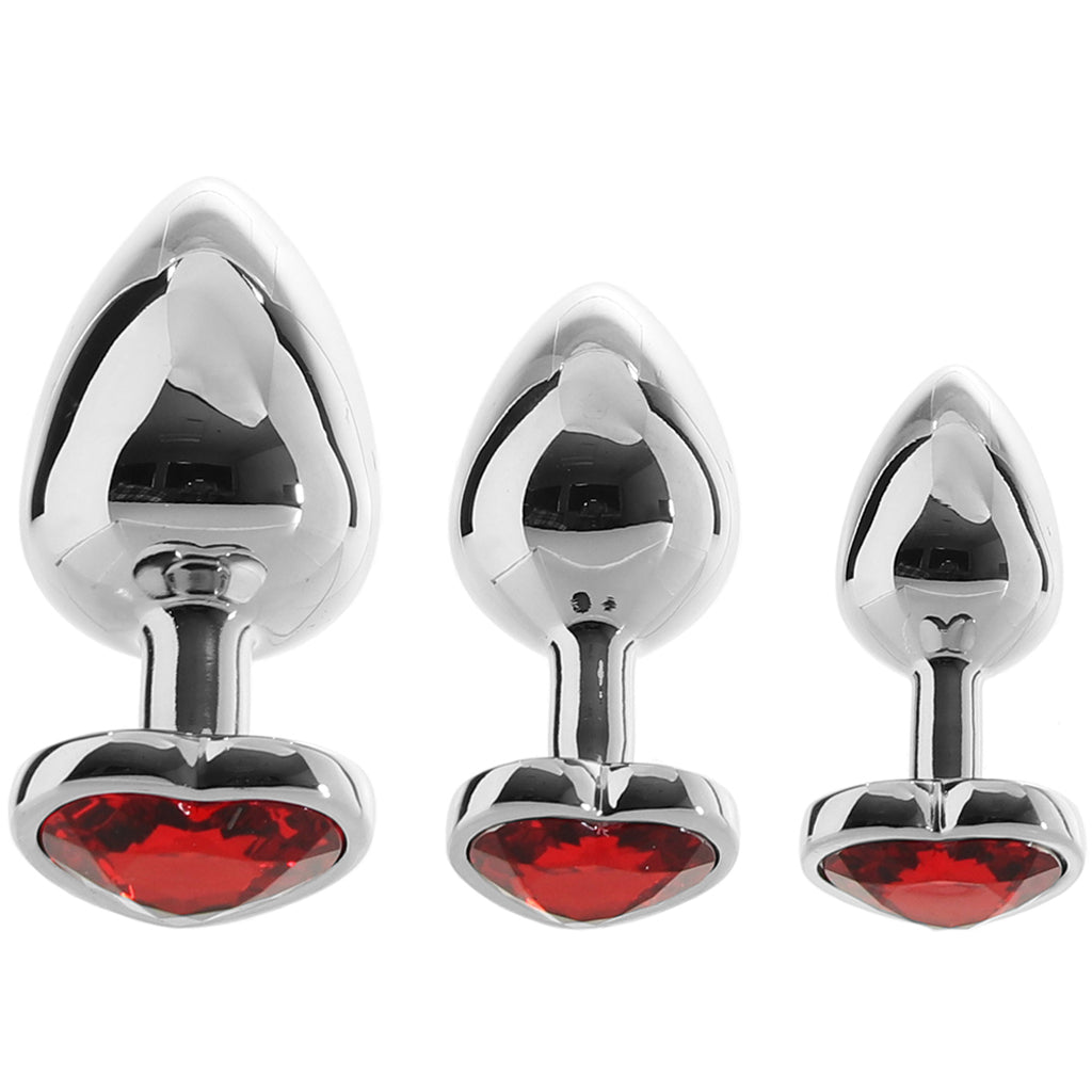 PinkCherry I Heart You Anal Plug Set Anal Sex Toys > Butt Plugs - Tophatter Daily Deals