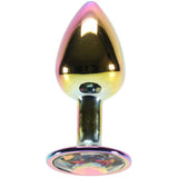 Small Aluminum Plug with Rainbow Gem in Multicolor Anal Sex Toys > Butt Plugs - Tophatter Daily Deals