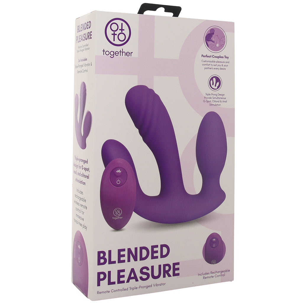 Together Blended Pleasure Triple Prong Vibe - Tophatter's Adult Sex Toys Online Vibrators > G-Spot Vibrators - Tophatter Daily Deals