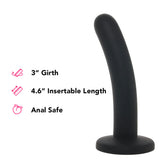 PinkCherry Premium 6 Inch Black Silicone Slim Anal Dildo Dildo Sex Toys > Anal Dildos - Tophatter Daily Deals