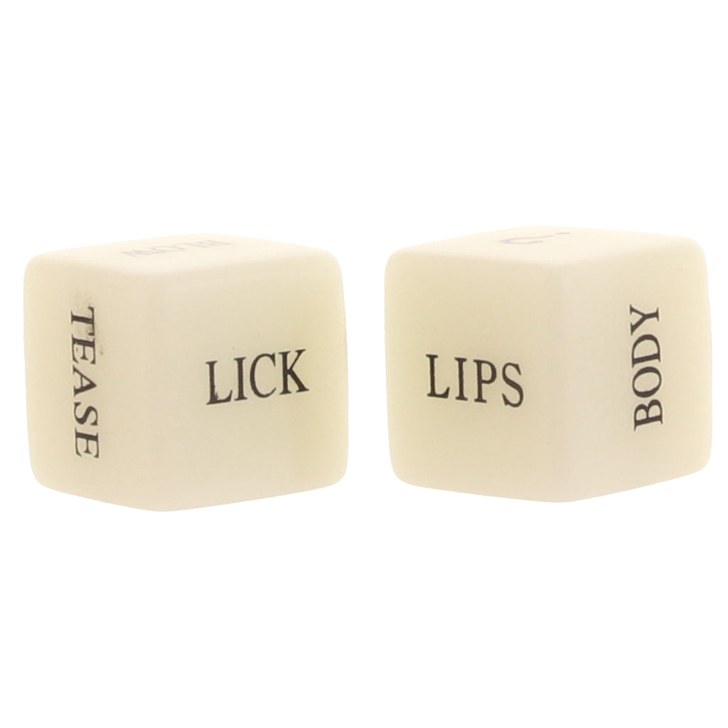 Glow in the Dark Erotic Dice - Tophatter's Adult Products Sensual Love > Games - Tophatter Daily Deals
