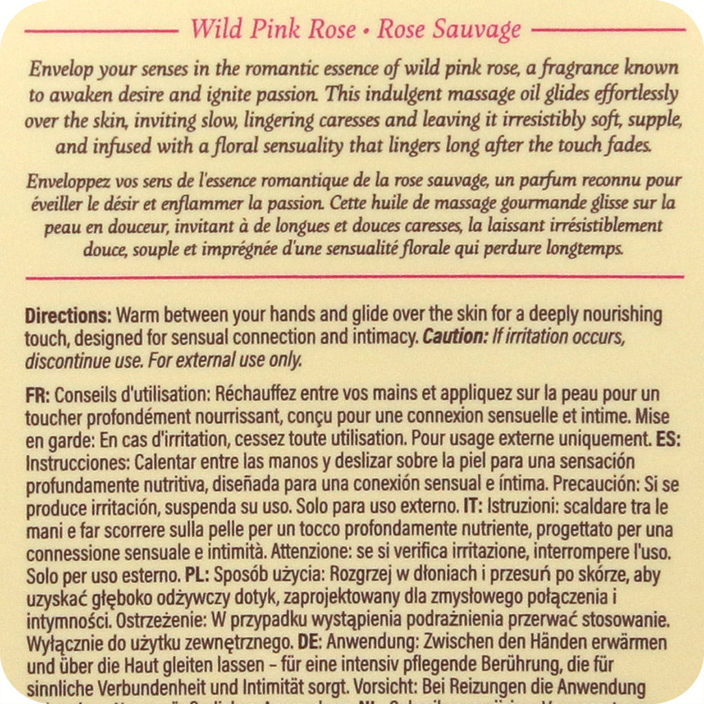 At Night Massage Oil 8.4oz/250ml in Wild Pink Rose - Tophatter's Adult Sex Toys Online Lubes and Lotions > Erotic Massage Oils - Tophatter Daily Deals