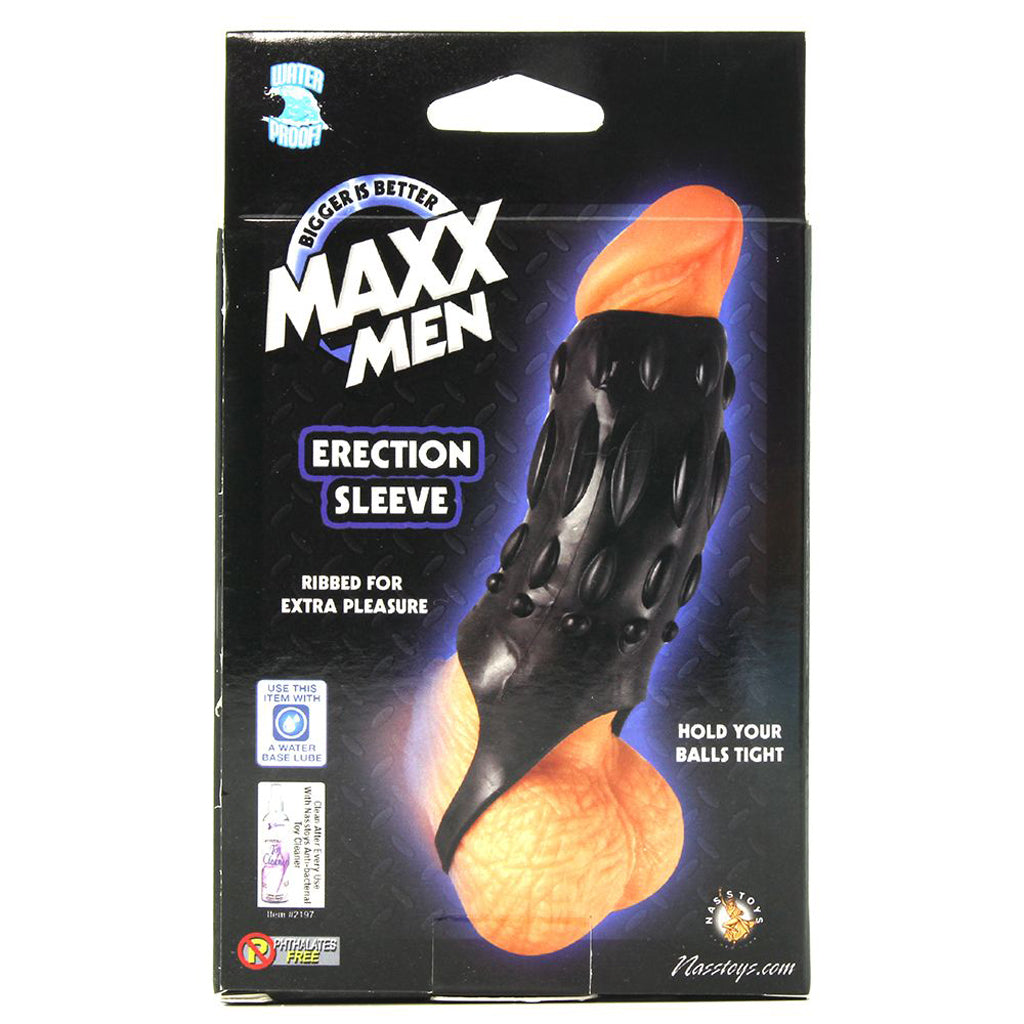 Men's Erection Sleeve in Black - Tophatter's Adult Products Male Enhancement > Extenders and Sleeves - Tophatter Daily Deals
