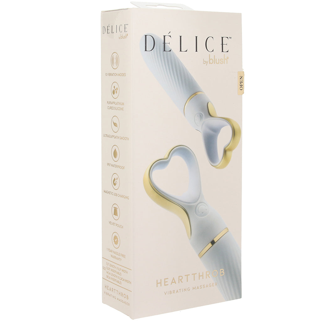 Délice Heart Throb Bullet Vibe in Something Blue Vibrators > Bullet and Egg Vibrators - Tophatter Daily Deals