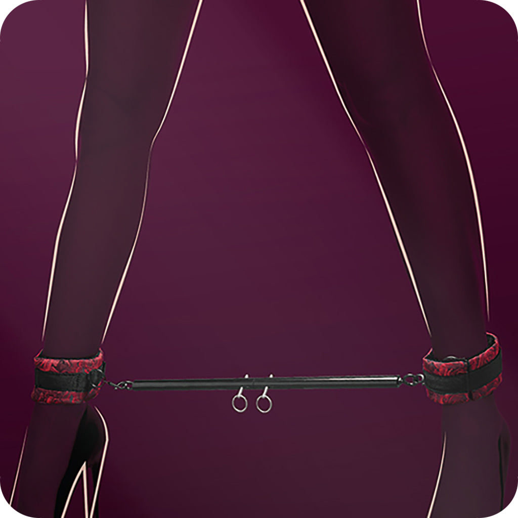 Secret Kisses Rosegasm Ankle Spreader Bar Set Bondage and Fetish > Restraints - Tophatter Daily Deals