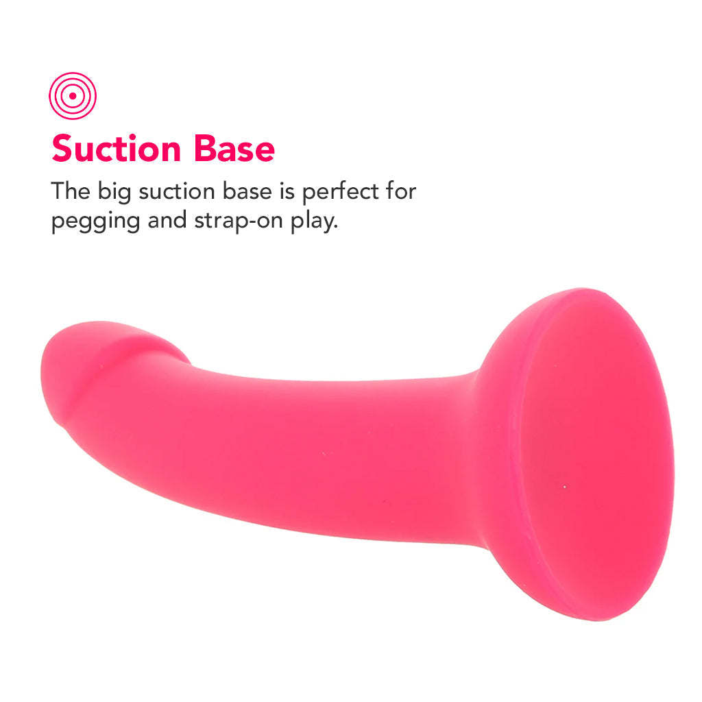 PinkCherry Premium 7 Inch Pink Silicone Dildo Dildo Sex Toys > G-Spot Dildos - Tophatter Daily Deals