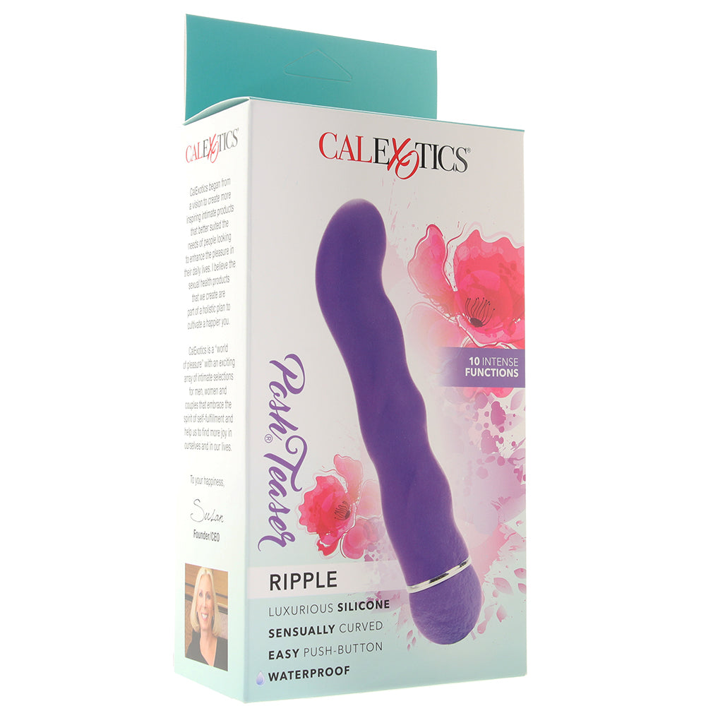 Posh Silicone Ripple Vibe in Purple Vibrators > G-Spot Vibrators - Tophatter Daily Deals
