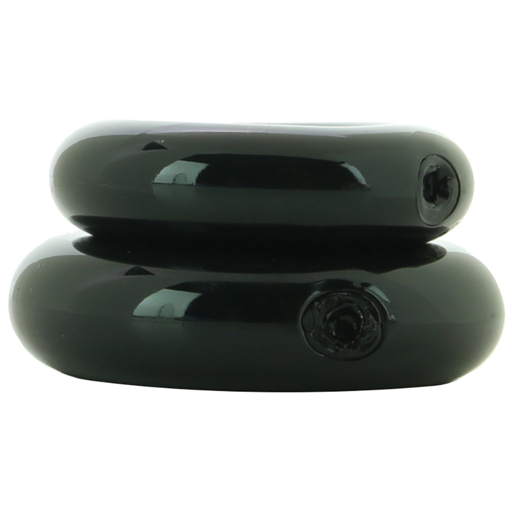 Renegade Double Stack Cock Rings in Black Cock Rings - Tophatter Daily Deals