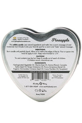 3-in-1 Edible Heart Candle 4oz/113g in Pineapple Sensual Love > Massage - Tophatter Daily Deals