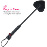 Leather Mini Spade Paddle in Black Bondage and Fetish > Whips and Crops - Tophatter Daily Deals
