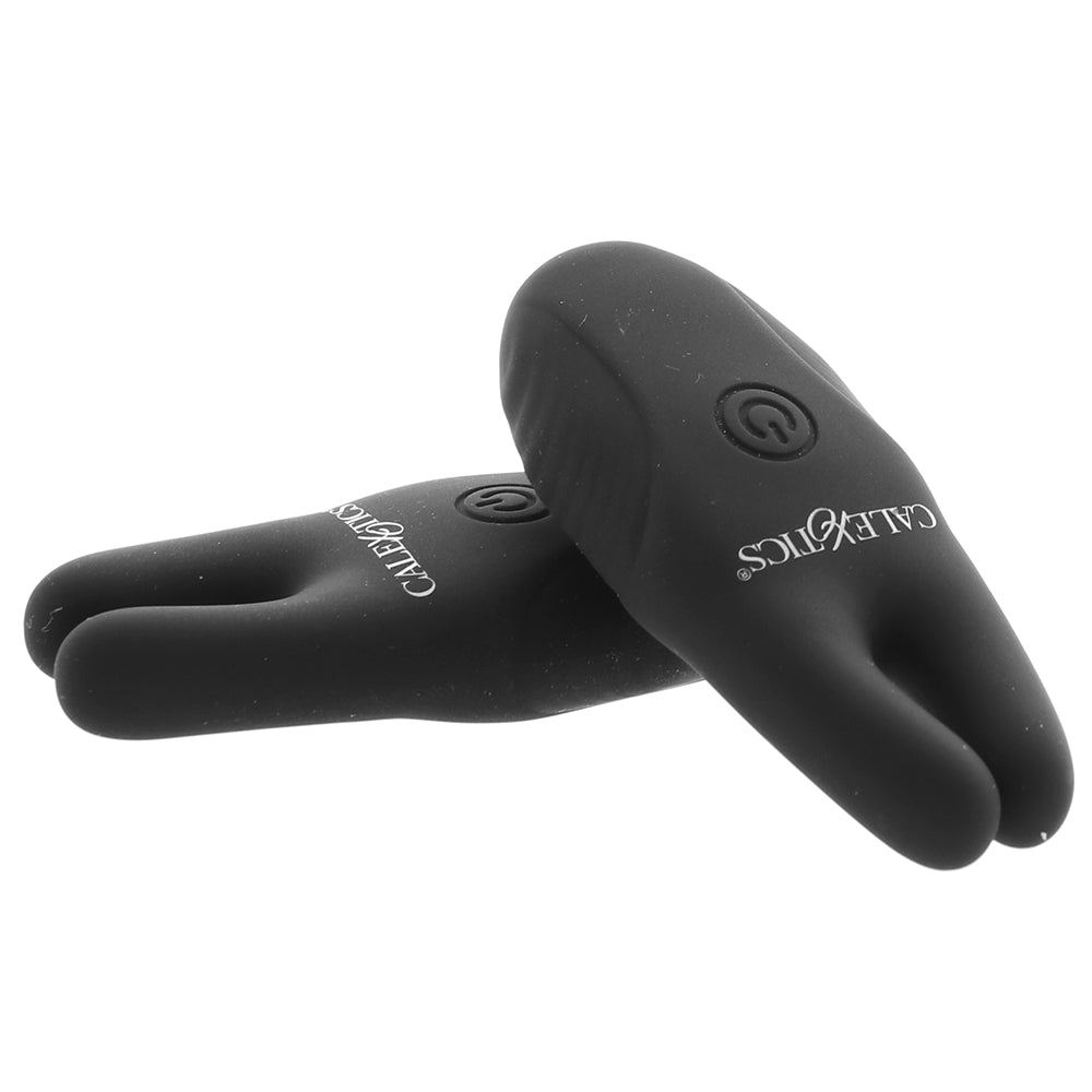Remote Silicone Nipple Clamps in Black - Tophatter's Adult Sex Toys Online Bondage and Fetish > Nipple Stimulators & Clamps - Tophatter Daily Deals