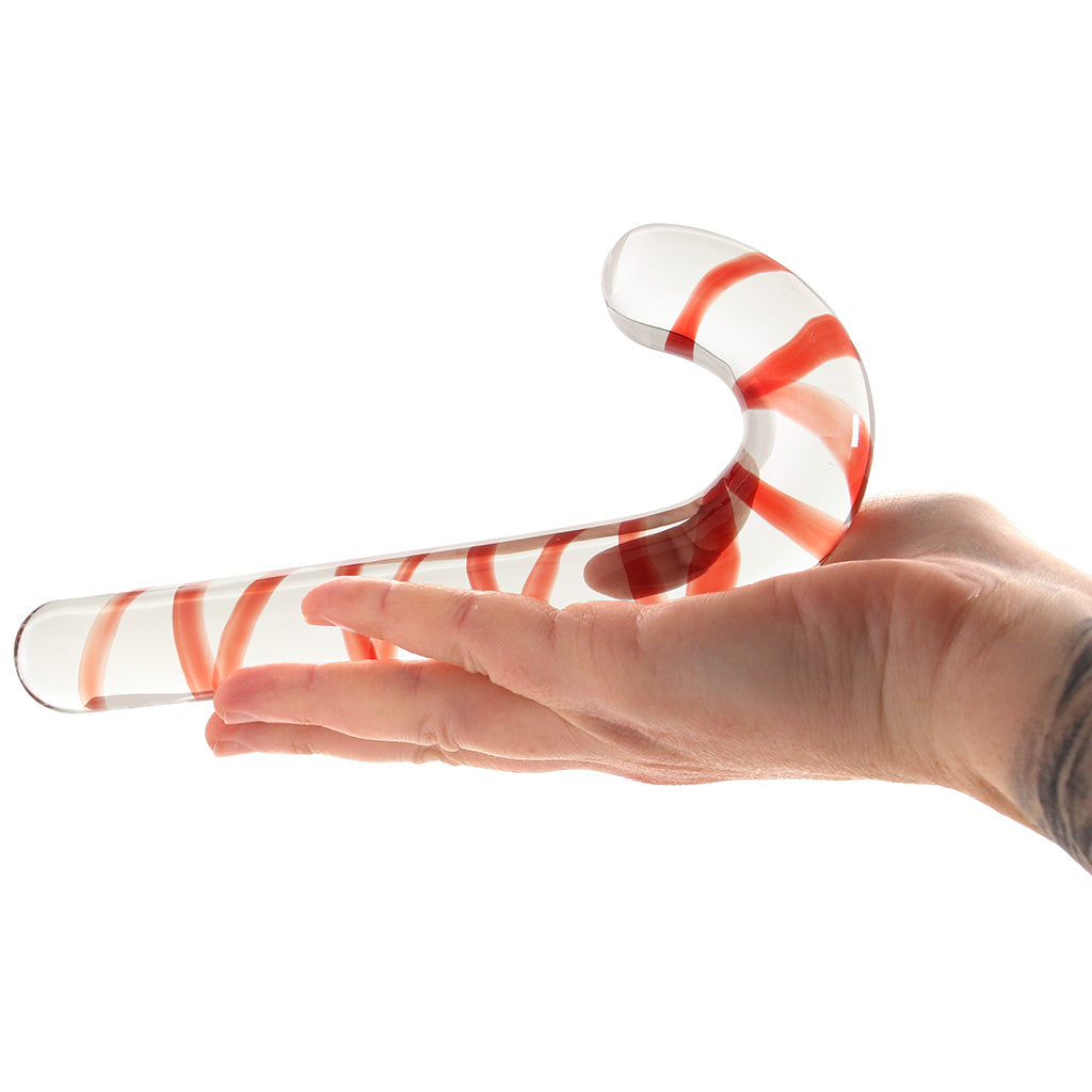 gläs Candy Cane Dream Glass Dildo Dildo Sex Toys > G-Spot Dildos - Tophatter Daily Deals