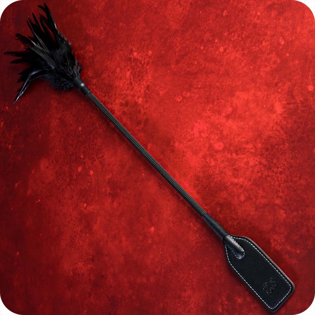 Sei Mio Slap and Tickle Dual Ended Crop & Tickler - Tophatter's Adult Sex Toys Online Bondage and Fetish > Whips and Crops - Tophatter Daily Deals