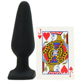 All About Anal Seamless Silicone 5.5" Butt Plug in Black Anal Sex Toys > Butt Plugs - Tophatter Daily Deals