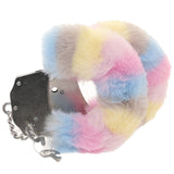 Ouch! Heavy Duty Fluffy Cuffs in Multi-Colour Bondage and Fetish > Wrist and Ankle Cuffs - Tophatter Daily Deals