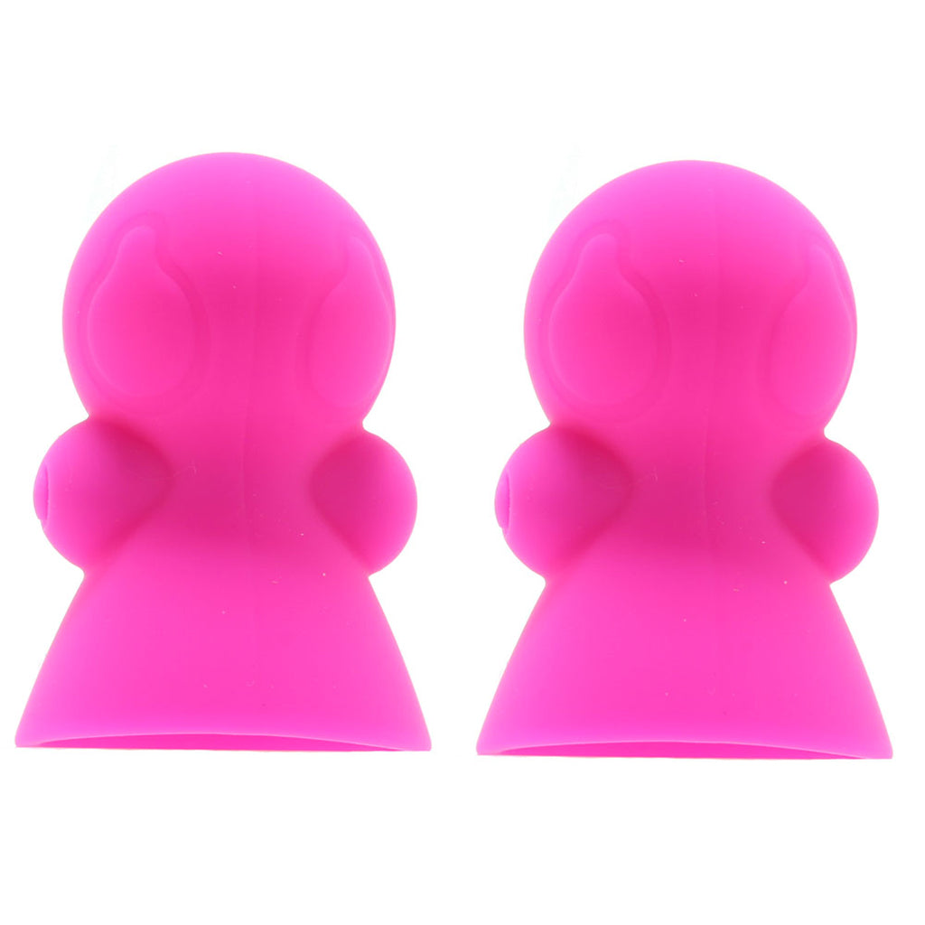 Seduce Me Vibrating Nipple Suckers in Pink Bondage and Fetish > Nipple Stimulators & Clamps - Tophatter Daily Deals