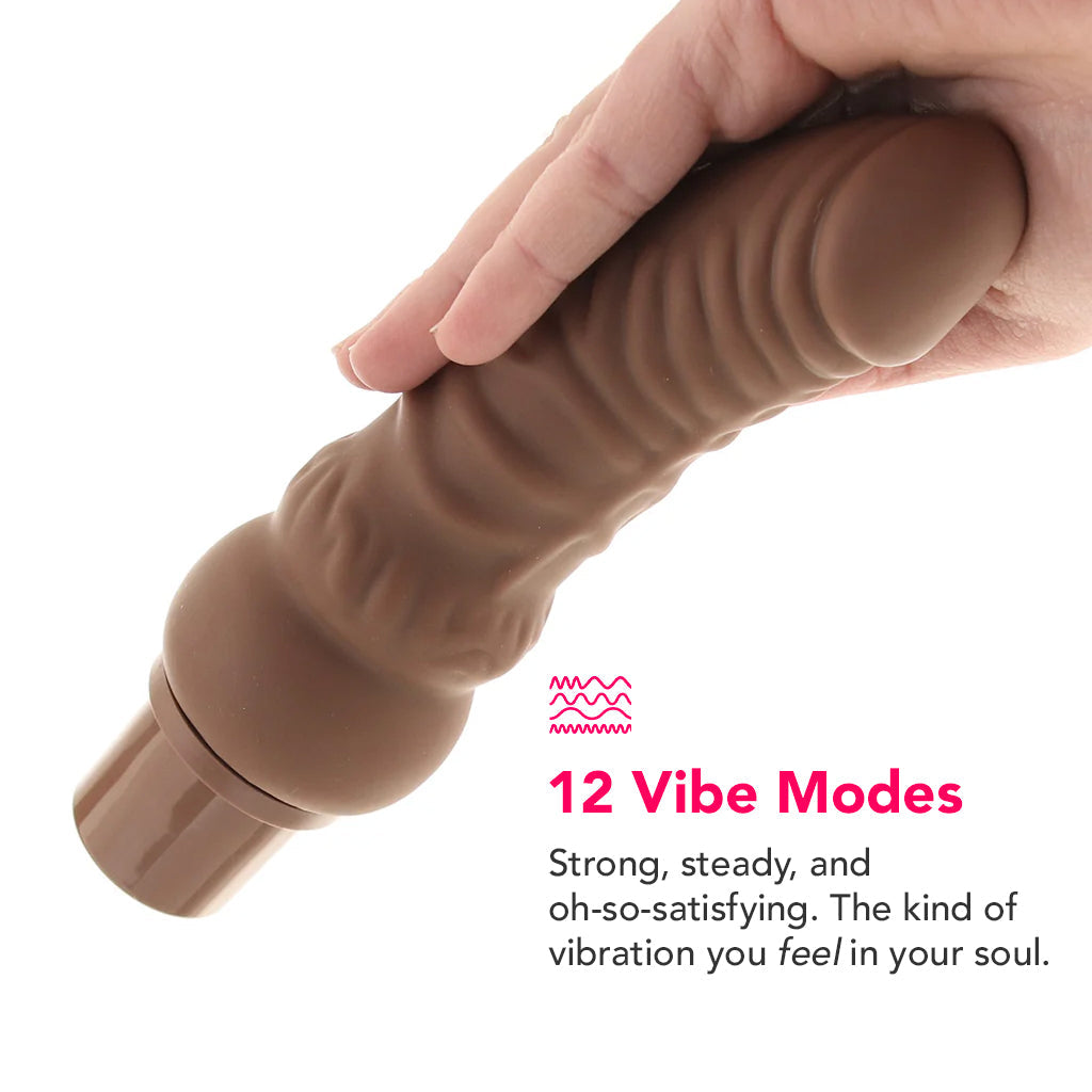Power Stud Rechargeable Curvy Vibe in Brown Vibrators > Realistic Vibrator Dildos - Tophatter Daily Deals