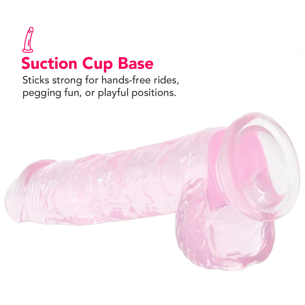 Naturally Yours 6 Inch Crystaline Dildo in Rose Dildo Sex Toys > Realistic Dildos - Tophatter Daily Deals