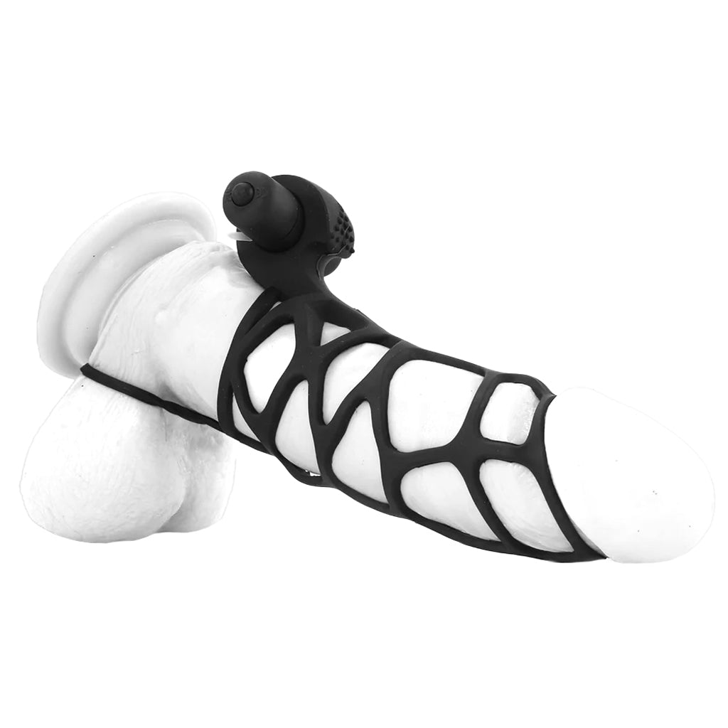Extreme Silicone Power Cage in Black - Tophatter's Vibrator Deals Online Bondage and Fetish > Cock and Ball Devices - Tophatter Daily Deals