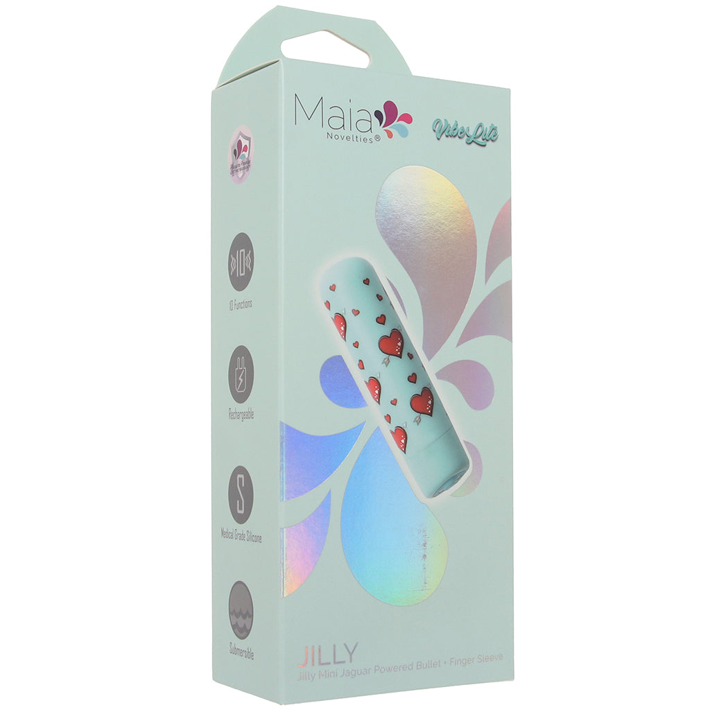 Jilly Mini Jaguar Powered Bullet Vibe with Finger Sleeve Vibrators > Bullet and Egg Vibrators - Tophatter Daily Deals