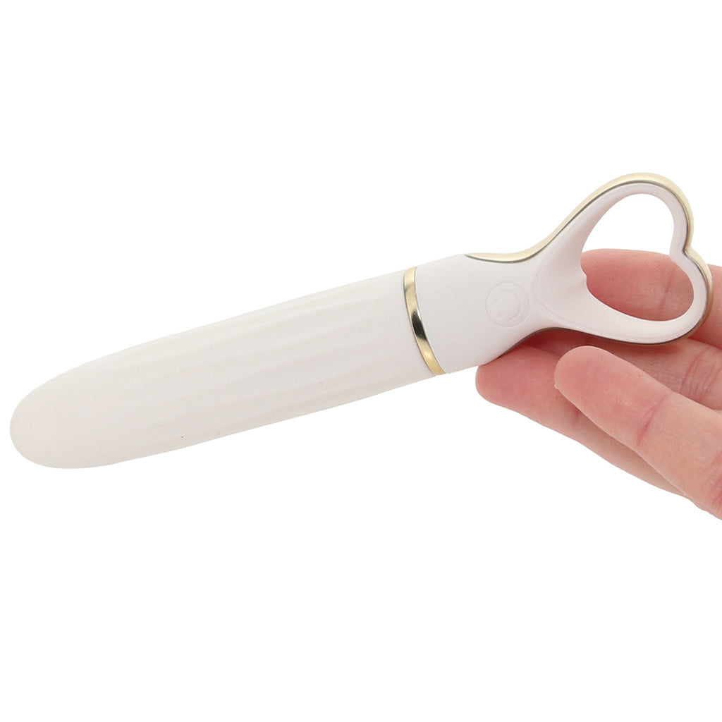 Délice Heart Throb Bullet Vibe in White Bouquet - Tophatter's Adult Sex Toys Online Vibrators > Bullet and Egg Vibrators - Tophatter Daily Deals