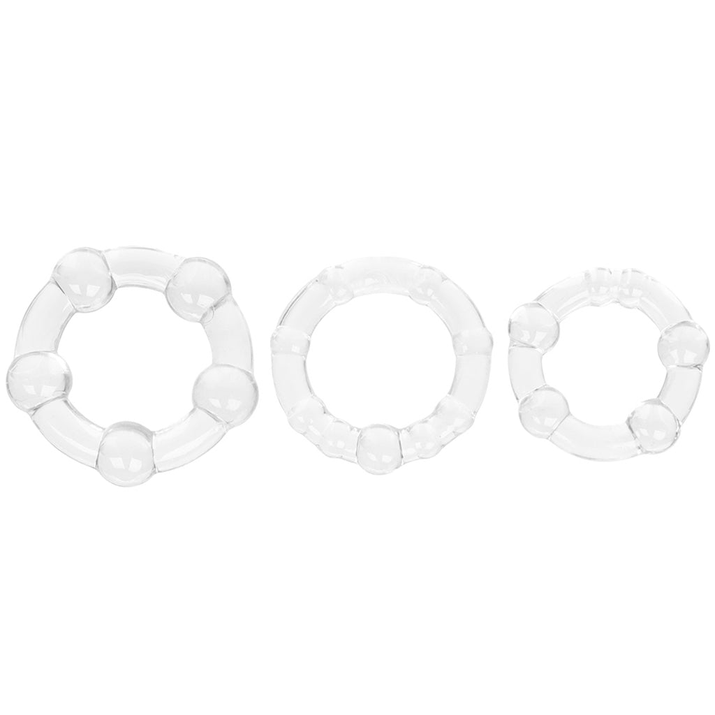 Island Rings in Clear - Tophatter's Adult Products Cock Rings - Tophatter Daily Deals