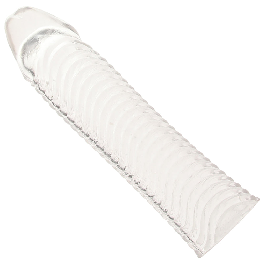 Blue Line 6.5 Inch Wavy Ribbed Penis Extension Sleeve - Tophatter's Adult Sex Toys Online Male Enhancement > Extenders and Sleeves - Tophatter Daily Deals