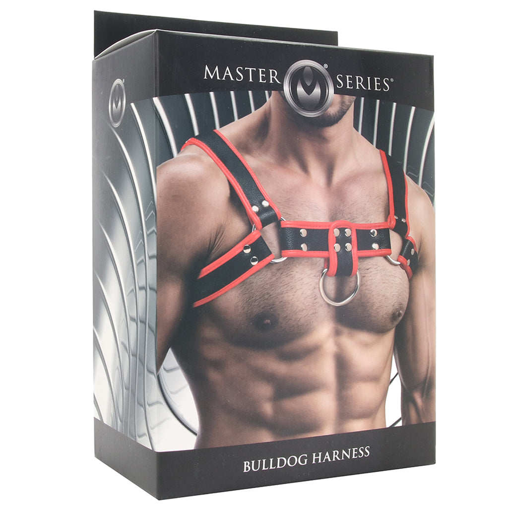 Master Series Bulldog Harness in Red - Tophatter's Adult Sex Toys Online Bondage and Fetish > Restraints - Tophatter Daily Deals
