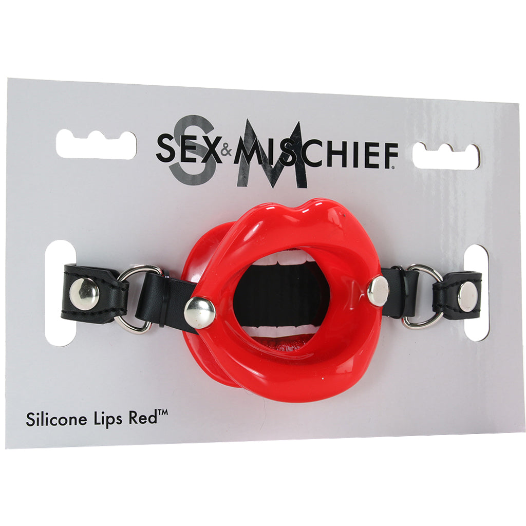 Silicone Lips Gag in Red - Tophatter's Adult Products Bondage and Fetish > Ball Gags & Mouth Restraints - Tophatter Daily Deals
