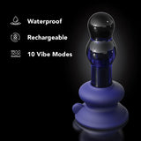 Icicles No.83 Vibrating Glass Plug in Purple Anal Sex Toys > Anal Vibrators - Tophatter Daily Deals