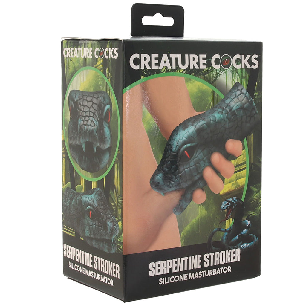 Creature Cocks Serpentine Stroker in Green - Tophatter's Adult Sex Toys Online Male Masturbators > Discreet Masturbators - Tophatter Daily Deals